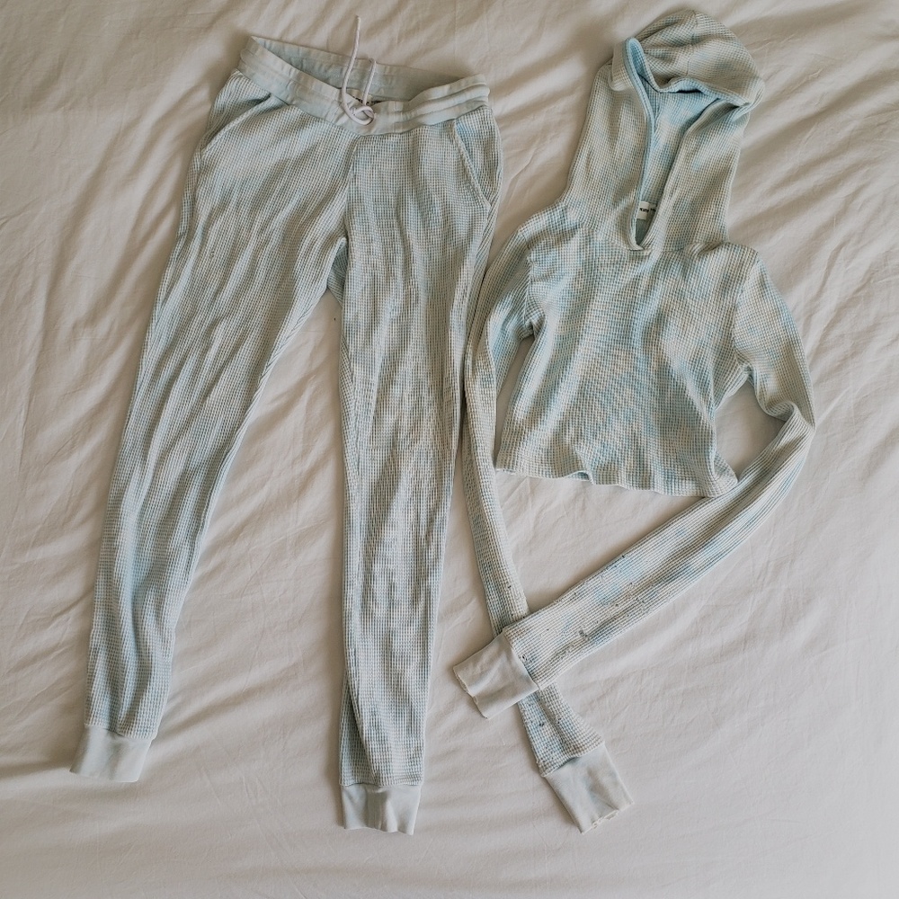 Cotton Citizen Monaco Thermal Crop Hoodie Jogger